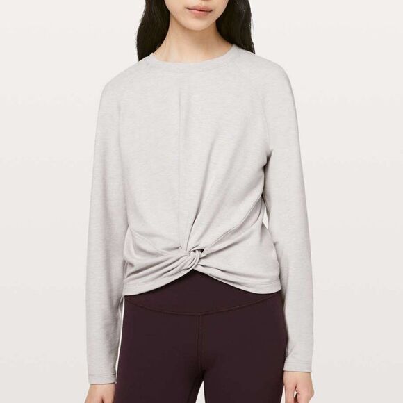 lululemon athletica Tops - Lululemon Tuck and Gather Pullover Top Long Sleeve 10